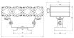 Светодиодный прожектор DS-LFL-032-4x3 (4х1)